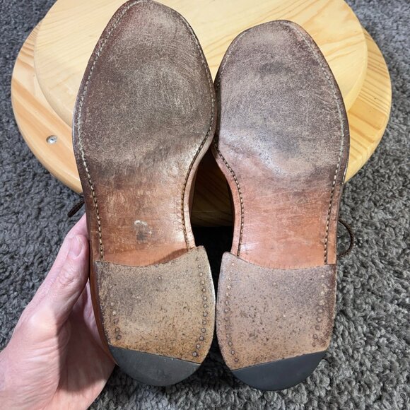 Steed Ambassador Collection Cap Toe Oxford Shoes Mens 9 Leather Made in England - Picture 10 of 10